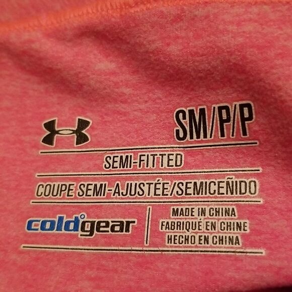 Under Armour 1/4 Zip Long Sleeve Pink Outerwear Size Small - Picture 6 of 8